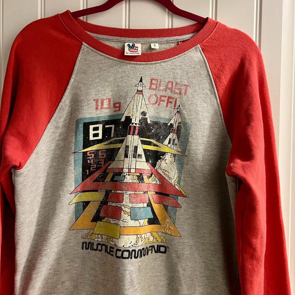 Junk Food | Atari Missile Command Retro Vintage Sweatshirt Size S